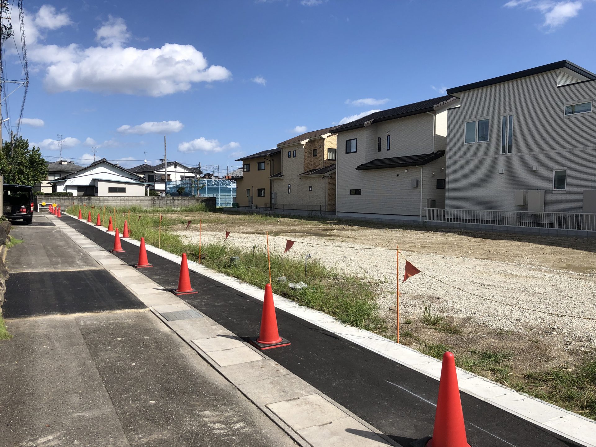 1.2号地北西より撮影