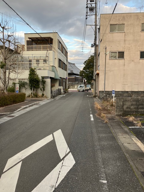 現地前面道路（道路幅6ｍ）