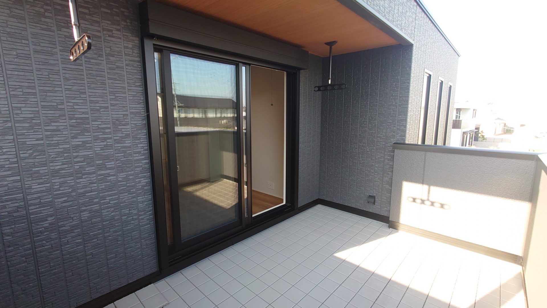大きなバルコニー