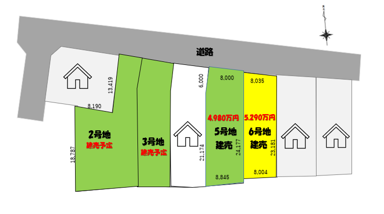 CS新加納Ⅱ6号地 区画図