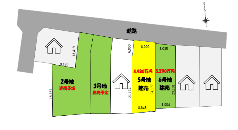 CS新加納Ⅱ5号地 区画図