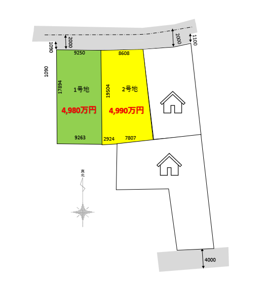 CS宇佐2号地 区画図
