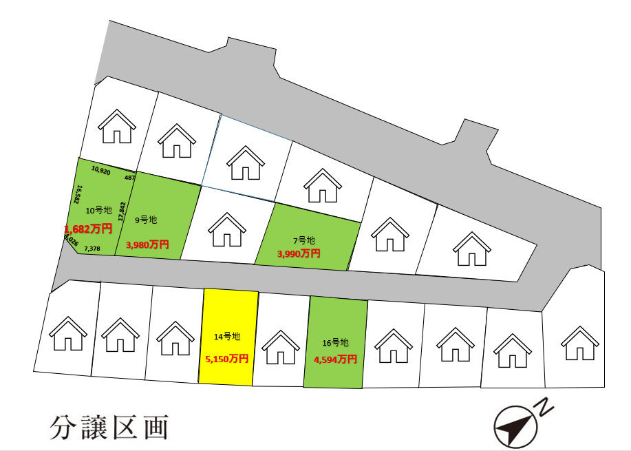 鵜沼駅前Ⅲ 区画図