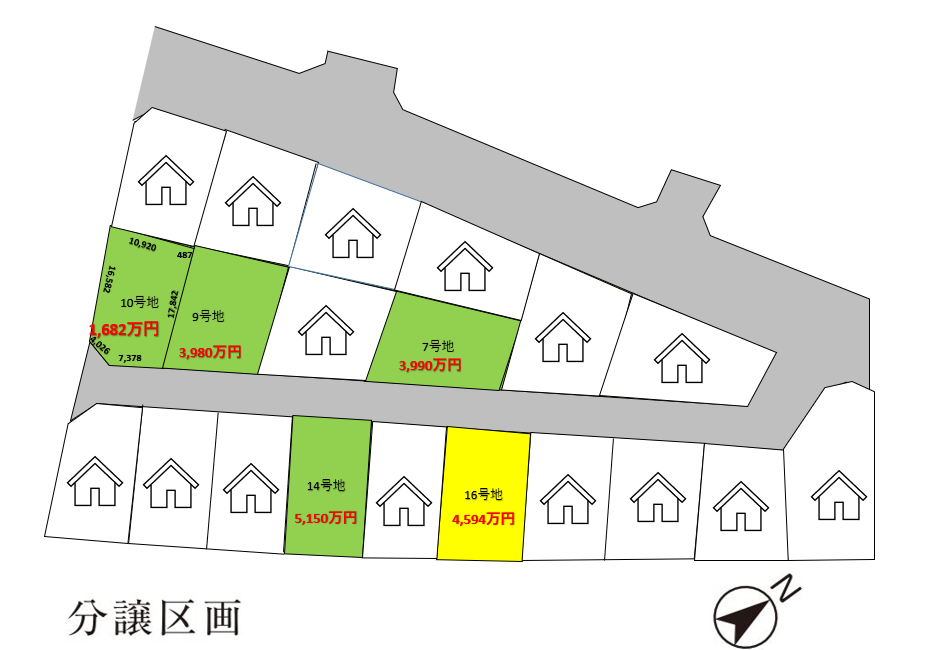 CS鵜沼駅前Ⅲ 区画図