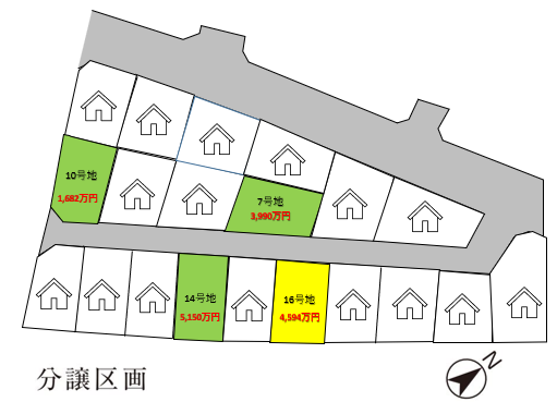 CS鵜沼駅前Ⅲ 区画図