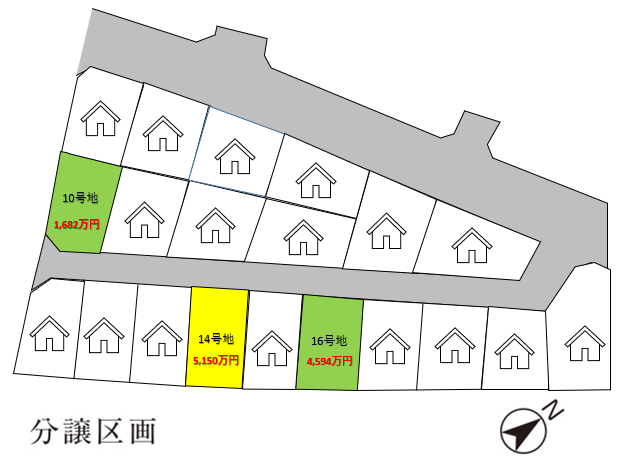 鵜沼駅前Ⅲ 区画図